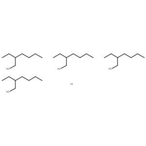 Hafnium 2-ethylhexoxide Structure