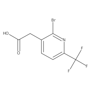 2-Bromo-6-(trifluoromethyl)pyridine-3-acetic acid结构式