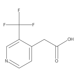 2-[3-(trifluoromethyl)-4-pyridyl]acetic acid Structure
