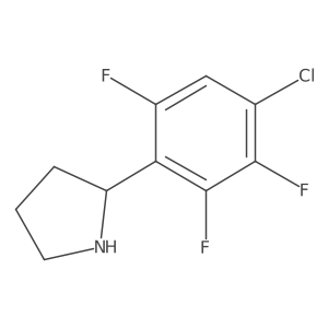 (R)-2-(4-Chloro-2,3,6-trifluorophenyl)pyrrolidine结构式