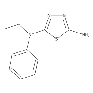 N-Ethyl-N-phenyl-1,3,4-thiadiazole-2,5-diamine Structure