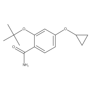 2-Tert-butoxy-4-cyclopropoxybenzamide结构式