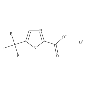 Lithium(1+) ion 5-(trifluoromethyl)-1,3-thiazole-2-carboxylate Structure
