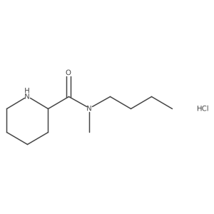 N-Butyl-N-methyl-2-piperidinecarboxamide hydrochloride结构式