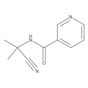 N-(2-cyanopropan-2-yl)pyridine-3-carboxamide结构式