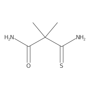 3-Amino-2,2-dimethyl-3-thioxopropanamide结构式