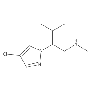 4-Chloro-N-methyl-I(2)-(1-methylethyl)-1H-pyrazole-1-ethanamine Structure