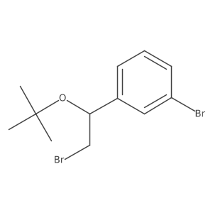 1-Bromo-3-(2-bromo-1-(tert-butoxy)ethyl)benzene Structure