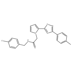 N-(4-chlorobenzyl)-2-{2-[3-(4-methylphenyl)-1,2,4-oxadiazol-5-yl]-1H-pyrrol-1-yl}acetamide Structure