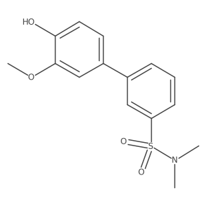 4-(3-N,N-Dimethylsulfamoylphenyl)-2-methoxyphenol Structure
