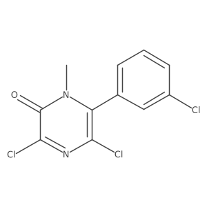 3,5-Dichloro-6-(3-chlorophenyl)-1-methylpyrazin-2(1H)-one Structure