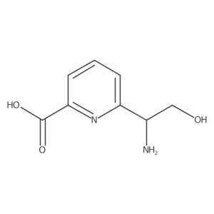 6-(1-Amino-2-hydroxyethyl)picolinic acid结构式