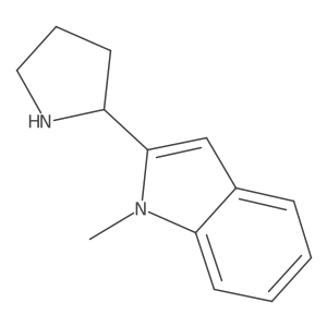 1-Methyl-2-(pyrrolidin-2-yl)-1H-indole Structure