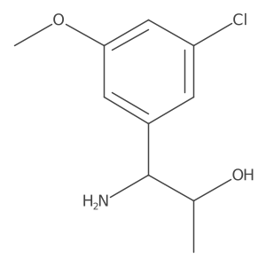 (1R,2S)-1-Amino-1-(3-chloro-5-methoxyphenyl)propan-2-OL结构式