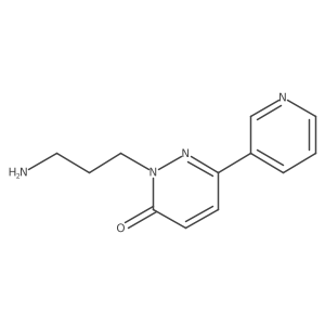 2-(3-aminopropyl)-6-pyridin-3-ylpyridazin-3(2H)-one结构式