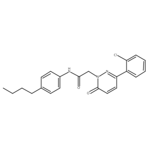 N-(4-butylphenyl)-2-[3-(2-chlorophenyl)-6-oxopyridazin-1(6H)-yl]acetamide结构式