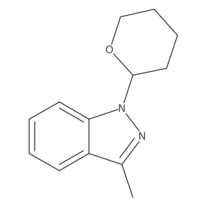 3-Methyl-1-(oxan-2-yl)indazole Structure
