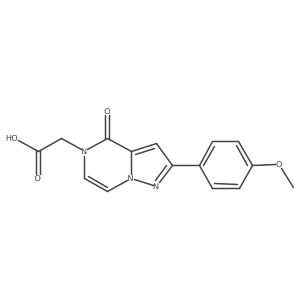 2-[2-(4-methoxyphenyl)-4-oxopyrazolo[1,5-a]pyrazin-5(4H)-yl]acetic acid Structure