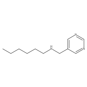 Hexyl(pyrimidin-5-ylmethyl)amine Structure