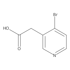 2-(4-Bromopyridin-3-yl)acetic acid结构式