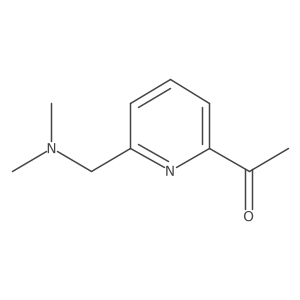 1-[6-[(Dimethylamino)methyl]-2-pyridinyl]ethanone结构式