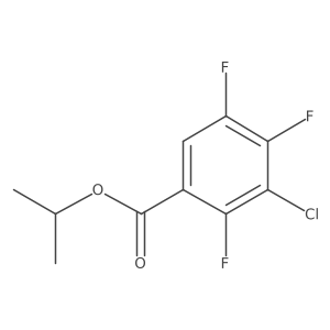 Isopropyl 3-chloro-2,4,5-trifluorobenzoate Structure