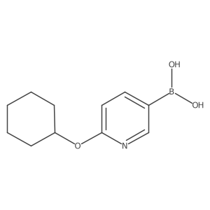6-(Cyclohexyloxy)pyridin-3-ylboronic acid Structure