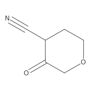3-Oxotetrahydropyran-4-carbonitrile结构式