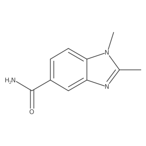 1,2-Dimethyl-1H-benzo[d]imidazole-5-carboxamide结构式