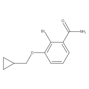 2-Bromo-3-(cyclopropylmethoxy)benzamide Structure