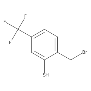 2-Mercapto-4-(trifluoromethyl)benzyl bromide结构式