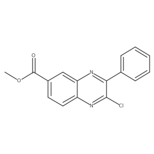 Methyl 2-chloro-3-phenylquinoxaline-6-carboxylate结构式