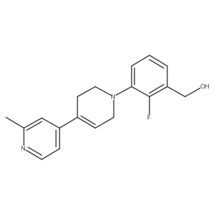 3-(3,6-Dihydro-2'-methyl[4,4'-bipyridin]-1(2H)-yl)-2-fluorobenzenemethanol结构式