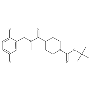 tert-Butyl 4-((2,5-dichlorobenzyl)(methyl)carbamoyl)piperidine-1-carboxylate Structure