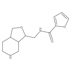 N-(((3S,3aR,7aR)-octahydrofuro[3,4-c]pyridin-3-yl)methyl)furan-2-carboxamide结构式