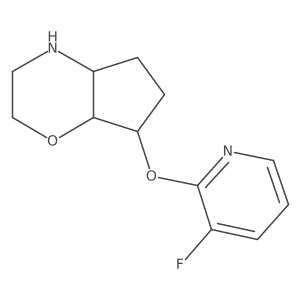 (4aS,7S,7aR)-7-((3-fluoropyridin-2-yl)oxy)octahydrocyclopenta[b][1,4]oxazine结构式