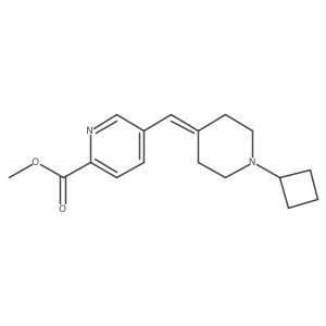Methyl 5-[(1-cyclobutylpiperidin-4-ylidene)methyl]pyridine-2-carboxylate Structure
