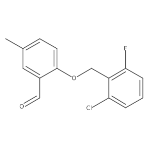 2-((2-Chloro-6-fluorobenzyl)oxy)-5-methylbenzaldehyde结构式