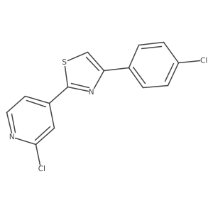 4-(4-Chlorophenyl)-2-(2-chloropyridin-4-yl)thiazole Structure
