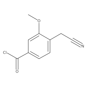 4-(Cyanomethyl)-3-methoxybenzoyl chloride Structure