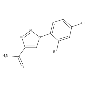 1-(2-bromo-4-chlorophenyl)-1H-1,2,3-triazole-4-carboxamide结构式