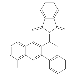 2-[1-(8-Chloro-2-phenylquinolin-3-yl)ethyl]isoindole-1,3-dione Structure