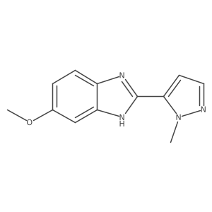 6-methoxy-2-(1-methyl-1H-pyrazol-5-yl)-1H-1,3-benzodiazole Structure