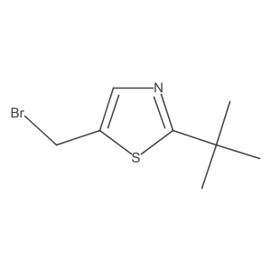 5-(Bromomethyl)-2-(tert-butyl)thiazole结构式