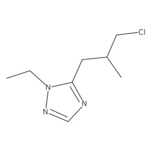 5-(3-Chloro-2-methylpropyl)-1-ethyl-1h-1,2,4-triazole Structure