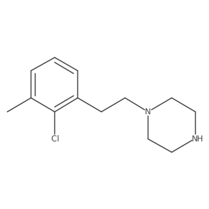 1-[2-(2-Chloro-3-methylphenyl)ethyl]piperazine Structure