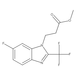 6-Fluoro-1-(2-carbomethoxyethyl)-2-(trifluoromethyl)benzimidazole Structure