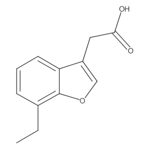 2-(7-Ethyl-1-benzofuran-3-yl)acetic acid结构式