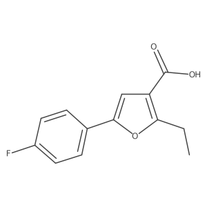 2-Ethyl-5-(4-fluorophenyl)furan-3-carboxylic acid Structure