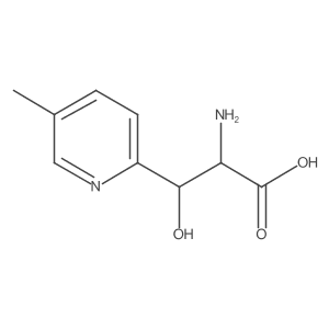 2-Amino-3-hydroxy-3-(5-methylpyridin-2-yl)propanoic acid结构式